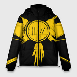 Куртка зимняя мужская 21 Pilots: Yellow Bird, цвет: 3D-черный
