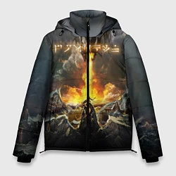 Куртка зимняя мужская TES: Dragon Flame, цвет: 3D-черный