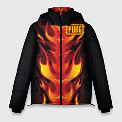 Куртка зимняя мужская PUBG: Hell Flame, цвет: 3D-светло-серый