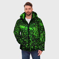 Куртка зимняя мужская RAZER: Snake Style, цвет: 3D-черный — фото 2