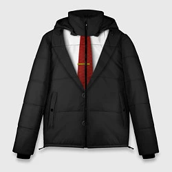 Куртка зимняя мужская Агент 47, цвет: 3D-черный