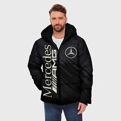 Куртка зимняя мужская Mercedes AMG: Black Edition, цвет: 3D-черный — фото 2