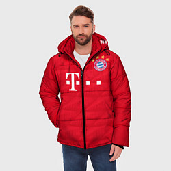 Куртка зимняя мужская FC Bayern: Home 19-20, цвет: 3D-светло-серый — фото 2