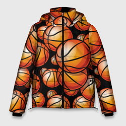 Мужская зимняя куртка Баскетбольные яркие мячи