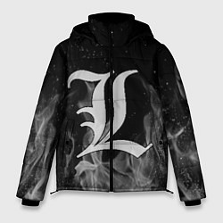 Куртка зимняя мужская L letter flame gray, цвет: 3D-черный
