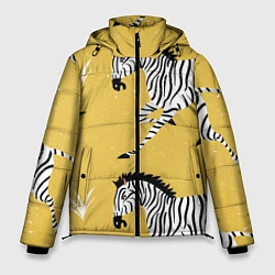 Куртка зимняя мужская Зебра арт, цвет: 3D-светло-серый