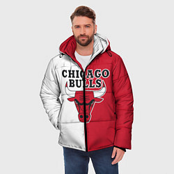 Куртка зимняя мужская CHICAGO BULLS, цвет: 3D-черный — фото 2