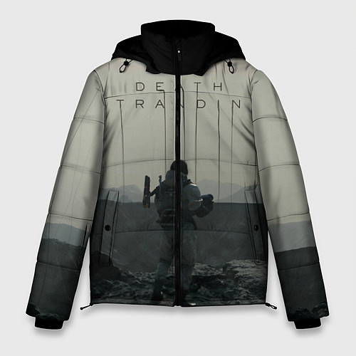 Мужская зимняя куртка Death stranding / 3D-Светло-серый – фото 1