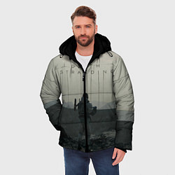 Куртка зимняя мужская Death stranding, цвет: 3D-светло-серый — фото 2