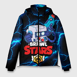 Куртка зимняя мужская BRAWL STARS 8-BIT, цвет: 3D-черный