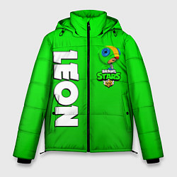Куртка зимняя мужская BRAWL STARS LEON, цвет: 3D-черный