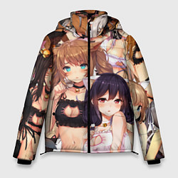 Куртка зимняя мужская Ahegao, цвет: 3D-красный