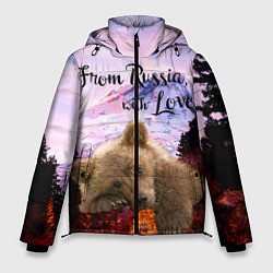 Куртка зимняя мужская Из России с любовью, цвет: 3D-черный