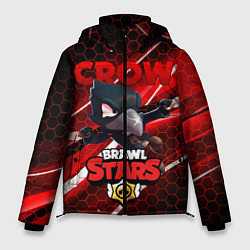 Куртка зимняя мужская BRAWL STARS CROW, цвет: 3D-черный