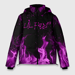 Куртка зимняя мужская LIL PEEP FIRE, цвет: 3D-красный