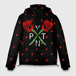 Куртка зимняя мужская Payton Moormeier: Roses, цвет: 3D-черный