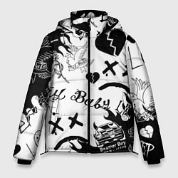 Куртка зимняя мужская LIL PEEP, цвет: 3D-черный