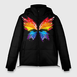 Куртка зимняя мужская Бабочка, цвет: 3D-черный