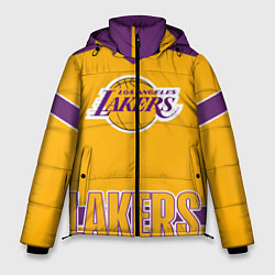 Куртка зимняя мужская Los Angeles Lakers, цвет: 3D-красный