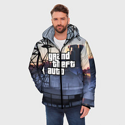 Куртка зимняя мужская GTA VI, цвет: 3D-черный — фото 2