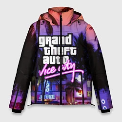 Куртка зимняя мужская Grand Theft Auto Vice City, цвет: 3D-черный