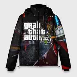 Куртка зимняя мужская Grand Theft Auto V, цвет: 3D-черный