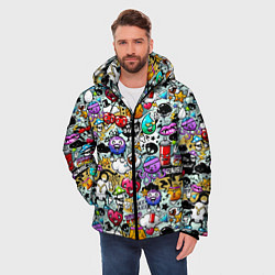 Куртка зимняя мужская Stickerboom, цвет: 3D-светло-серый — фото 2