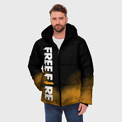 Куртка зимняя мужская Free fire, цвет: 3D-черный — фото 2