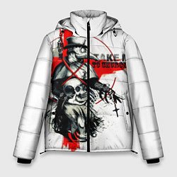Куртка зимняя мужская Чумной доктор, цвет: 3D-черный
