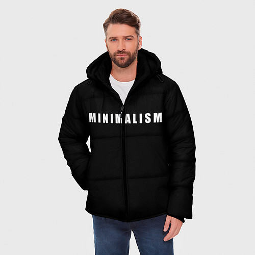 Мужская зимняя куртка Minimalism / 3D-Красный – фото 3