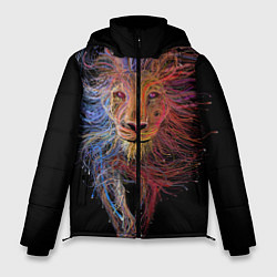 Куртка зимняя мужская Лев, цвет: 3D-красный