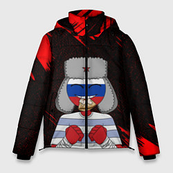 Куртка зимняя мужская CountryHumans, цвет: 3D-черный