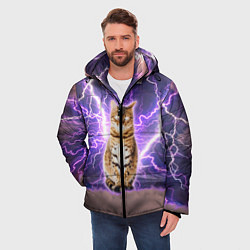 Куртка зимняя мужская Котушка Теслы, цвет: 3D-светло-серый — фото 2