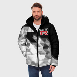 Куртка зимняя мужская NISSAN GTR, цвет: 3D-черный — фото 2