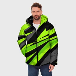 Куртка зимняя мужская Форма для фитнеса, цвет: 3D-черный — фото 2