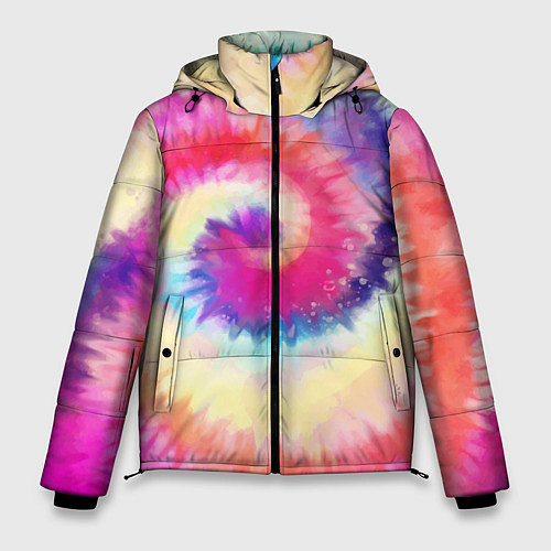 Мужская зимняя куртка Tie Dye vortex / 3D-Светло-серый – фото 1