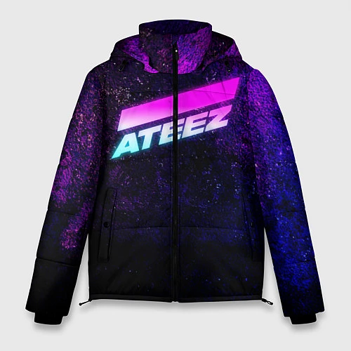 Мужская зимняя куртка ATEEZ neon / 3D-Светло-серый – фото 1