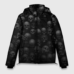 Куртка зимняя мужская ЧЕРЕПА, цвет: 3D-черный
