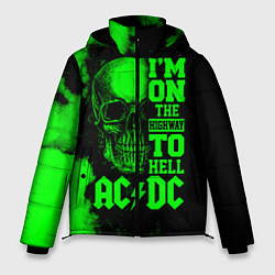 Куртка зимняя мужская I'm on the highway to hell ACDC, цвет: 3D-черный