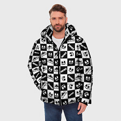Куртка зимняя мужская Fortnite&Marshmello, цвет: 3D-черный — фото 2