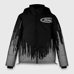 Куртка зимняя мужская Ford чб, цвет: 3D-черный