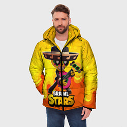 Куртка зимняя мужская Brawl stars poco Поко, цвет: 3D-черный — фото 2