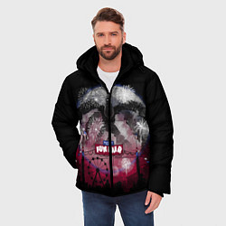 Куртка зимняя мужская Очень Странные Дела, цвет: 3D-черный — фото 2
