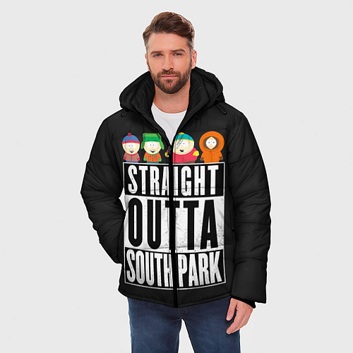 Мужская зимняя куртка South Park / 3D-Красный – фото 3