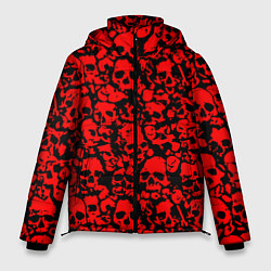 Куртка зимняя мужская ЧЕРЕПА, цвет: 3D-черный