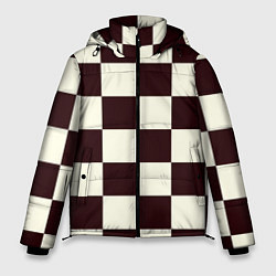 Куртка зимняя мужская Шахматка, цвет: 3D-черный