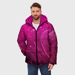 Куртка зимняя мужская РОЗОВЫЙ КОСМОС, цвет: 3D-светло-серый — фото 2