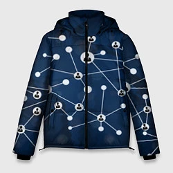 Куртка зимняя мужская COVID-19 WORLD, цвет: 3D-черный