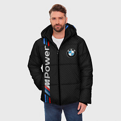 Куртка зимняя мужская BMW POWER CARBON, цвет: 3D-черный — фото 2