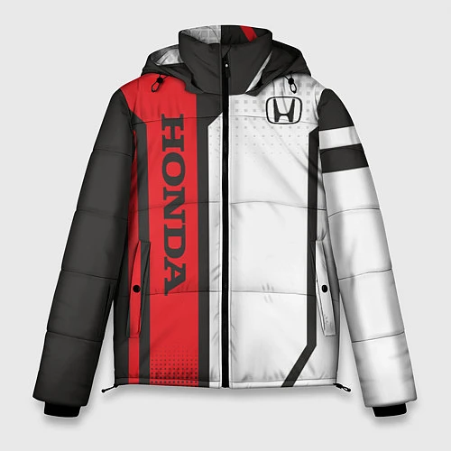 Мужская зимняя куртка Honda Driver team / 3D-Светло-серый – фото 1